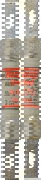 Cylindrical Fast-Acting Fuse: J, 70 A, 4-5/8